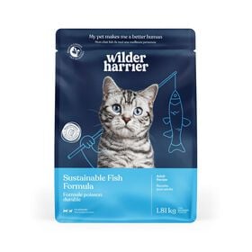 Nourriture s&egrave;che formule hypoallerg&egrave;ne poisson durable pour chats