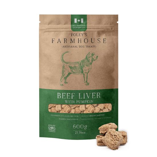 Farmhouse Beef Liver with Pumpkin Treats for Dogs, 600 g Image NaN