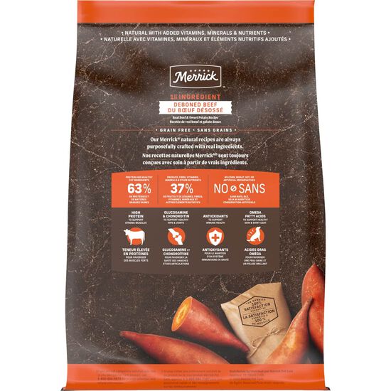 Grain Free Real Beef and Sweet Potato Dry Food for Adult Dogs Image NaN