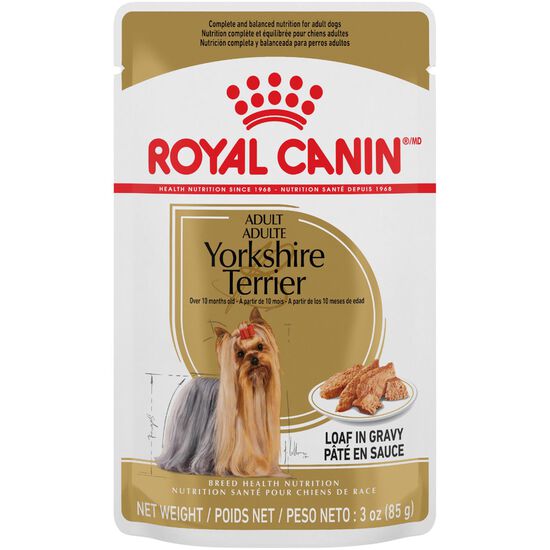 Breed Health Nutrition® Yorkshire Terrier Loaf in Gravy Pouch Dog Food Image NaN
