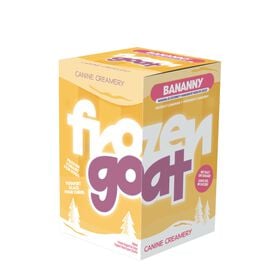 Frozen Goat yogurt for dogs, bananny