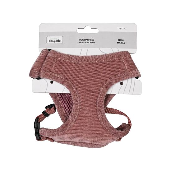 Mini harnais filet pour chiens, Vieux rose Image NaN
