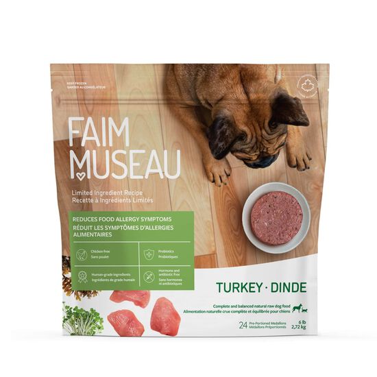 Nourriture crue pour chiens, simplement dinde Image 1.0