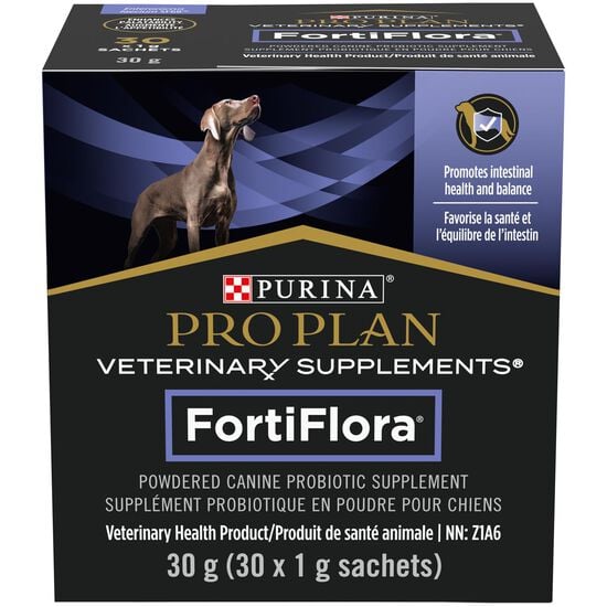 Supplément probiotique en poudre FortiFlora pour chiens, 30 g Image NaN