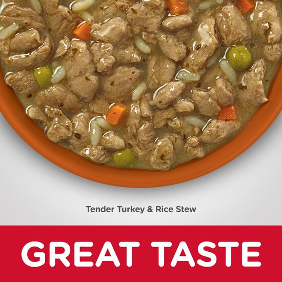 Adult Sensitive Stomach & Skin Tender Turkey & Rice Stew Dog Food, 354 g Image NaN