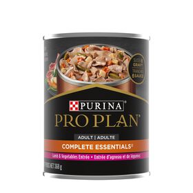 Wet food for dogs, lamb and vegetables entrée
