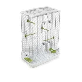 Cage pour oiseaux de taille moyenne, haute, grillage étroit