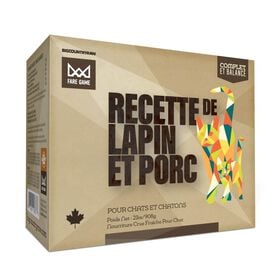 Fare Game Raw Food with Rabbit and Pork
