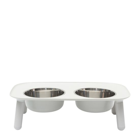 Double Stainless Steel Bowls with Raised Silicone Base Image NaN