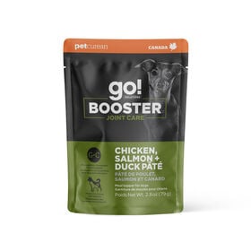 Booster Joint Care Chicken, Salmon, Duck Pâté Meal Topper for Dogs, 79 g