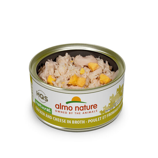 Canned cheese and chicken for adult cats Image NaN