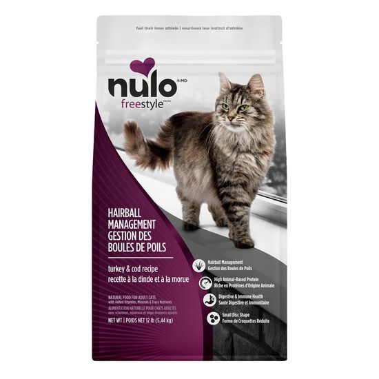 FreeStyle Hairball Management Turkey and Cod Dry Food for Adult Cats, 5.44 kg Image NaN