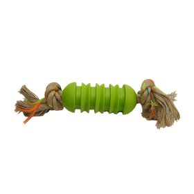 Rubber with Hemp Rope Toy for Dogs, Large