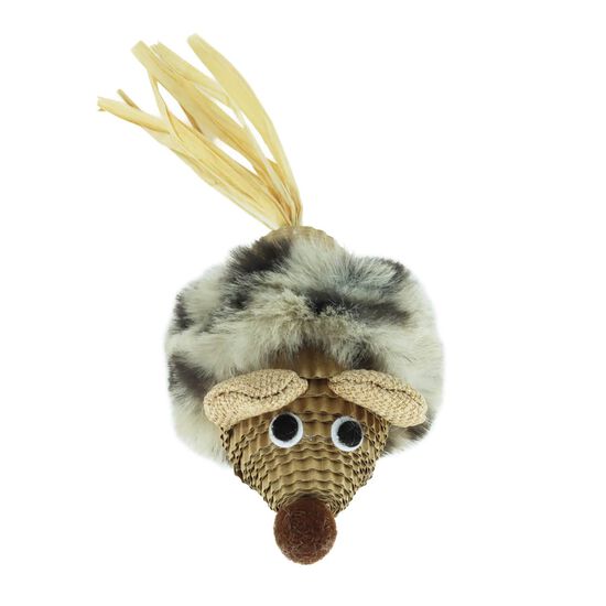 Jouet souris gaufr&eacute;e pour chats Image NaN