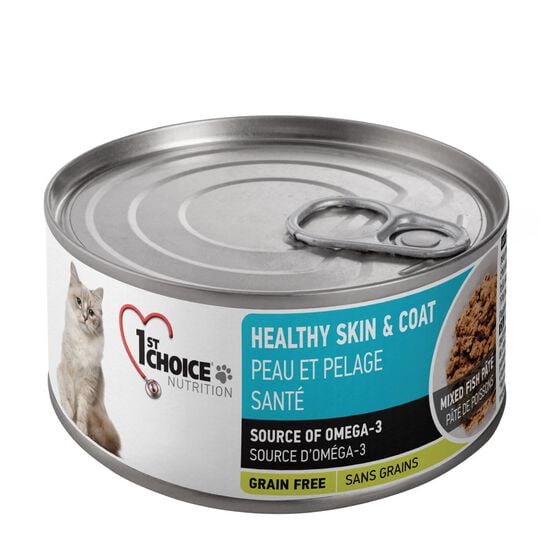 Pâté formule peau et pelage santé au saumon pour chats adultes, 156 g Image NaN