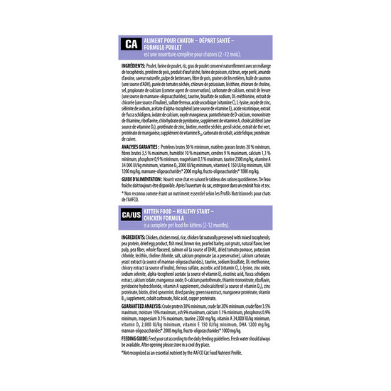 Formule Départ Santé au poulet pour chatons Image NaN