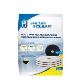 Dual action replacement filters for Fresh & Clear drinking fountain