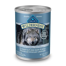 Grain free turkey and chicken grill wet food for dog