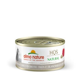 Canned tuna and white bait for adult cats
