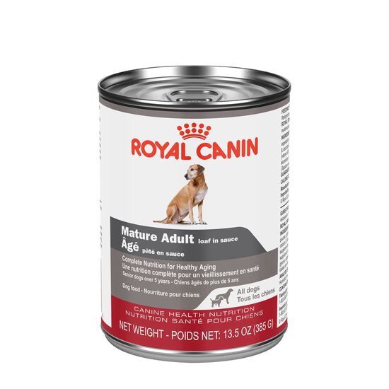 Canine Health Nutrition™ Mature Adult Loaf in Sauce Canned Dog Food Image NaN