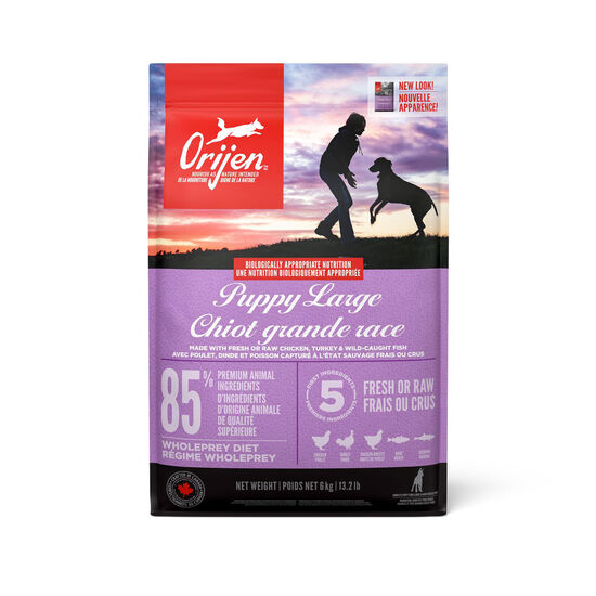 Chicken, Turkey and Wild-Caught Fish Dry Food for Large Breed Puppies, 6 kg Image NaN
