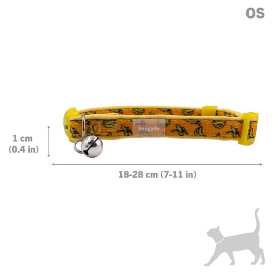 Collier en neoprene pour chats, Bananes Image NaN