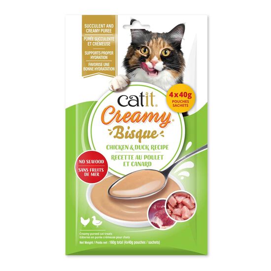 Bisque Creamy au poulet et canard pour chats Image 1.0
