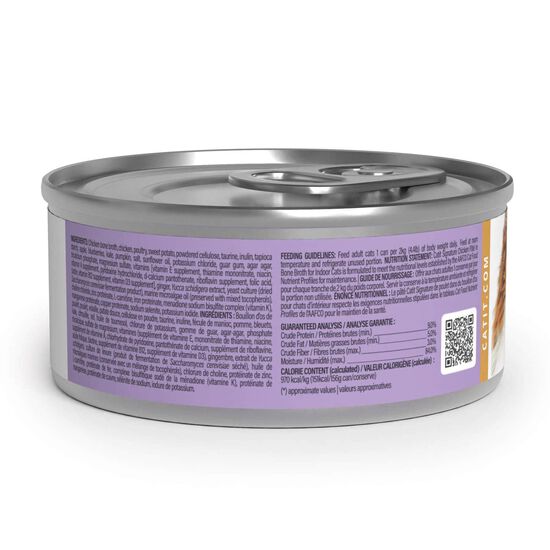 Signature Chicken P&acirc;t&eacute; in Bone Broth for Indoor Adult Cats, 156 g Image NaN