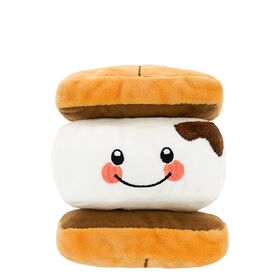 2-in-1 Plush Dog Toy, S'more