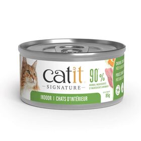 Signature Chicken, Turkey & Duck P&acirc;t&eacute; in Bone Broth for Indoor Adult Cats, 85 g