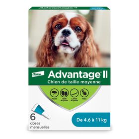 Topical Flea and Lice Protection for Dog from 4.6 to 11kg, 6 pack