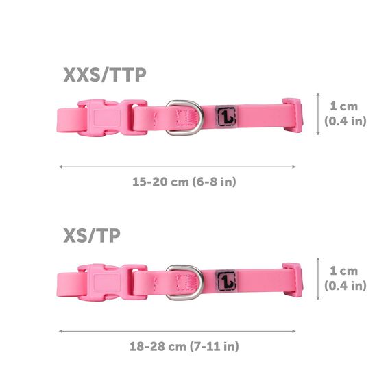 Ensemble de promenade en silicone pour petits chiens, Velour rose Image NaN
