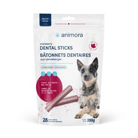 Cranberry Dental Chews for Dogs, medium