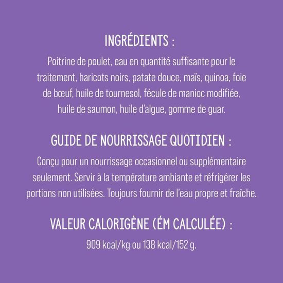 Garniture Style maison bol de poulet et quinoa pour chiens, 152 g Image NaN