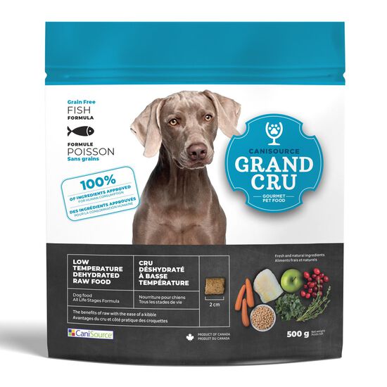 Nourriture crue déshydratée Grand Cru poissons sans grains pour chiens, 500 g Image NaN