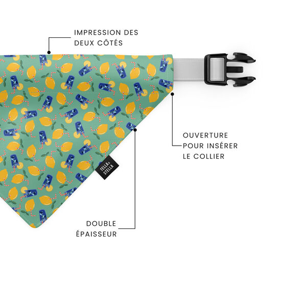 Foulard &laquo; Limonade Sucr&eacute;e &raquo; pour chien Image 2.0