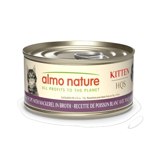 Nourriture humide recette de poisson blanc avec maquereau au bouillon pour chatons Image NaN