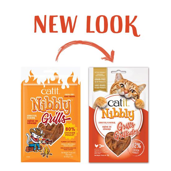 Nibbly Grills Cat Treats, Chicken & Lobster Image NaN