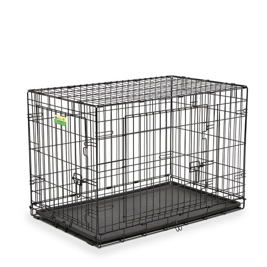 Cage à deux portes avec plateau et diviseur Image NaN