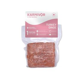Turkey Frozen Raw Food for Dogs, individual portion