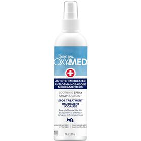 Spray m&eacute;dicamenteux anti-d&eacute;mangeaisons OxyMed pour animaux, 236 ml