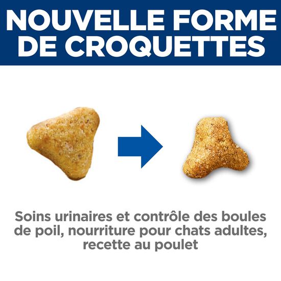 Nourriture sèche « Urinary & Hairball Control » au poulet pour chats adultes, 3,18 kg Image NaN