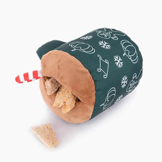 Jouet en peluche couineur latt&eacute; au pain d'&eacute;pices pour chiens Image 4.0