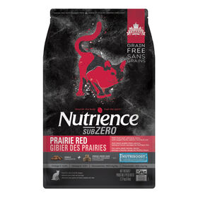 Nourriture sans grains formule Gibier des prairies au boeuf, gibier et poissons sauvages pour chat adulte
