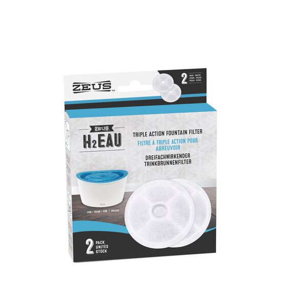 H2EAU Triple Action Fountain Filters, 2 pack Image NaN