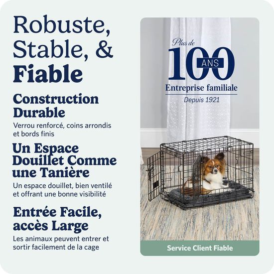 Cage pliante &agrave; deux portes pour chiens Image 7.0