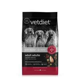 Chicken dry food for adult large breed dog