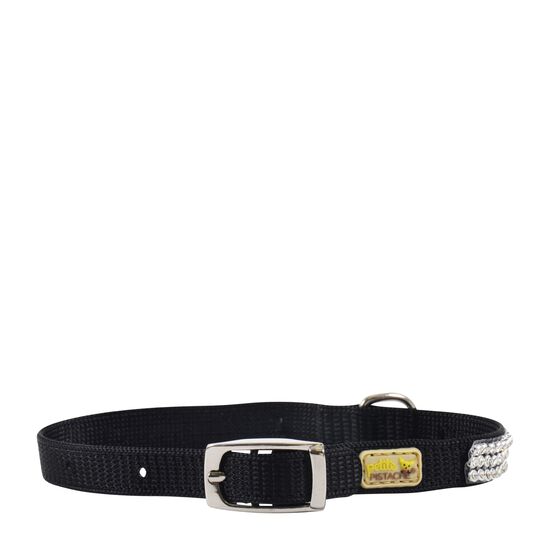 Rhinestone Collar for Tiny Dogs, black Image NaN