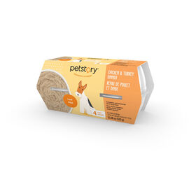 Chicken and Turkey Dinner for Dogs, 4 x 80 g