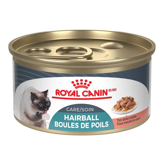 Nourriture humide fines tranches en sauce soins boules de poils pour chats, 85 g Image NaN